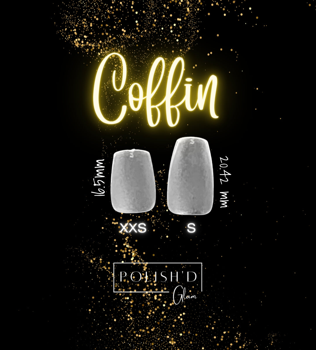Coffin Full Coverage Gelly Tips - XXS