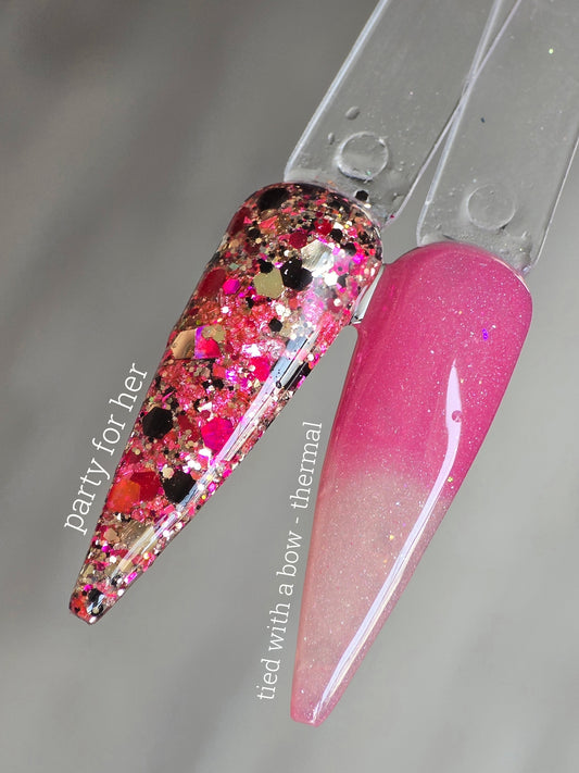 Party for her / Tied with a bow (thermal)