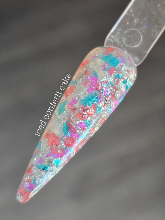 Iced Confetti Cake