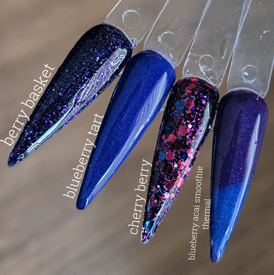 Berry Basket / Blueberry Tart / Cherry Berry / Blueberry Acai Smoothie (thermal)