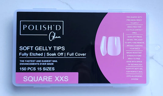 Square Full Coverage Gelly Tips - XXS