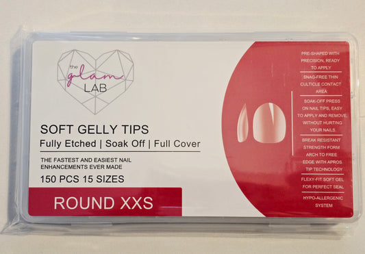 Round Full Coverage Gelly Tips - XXS