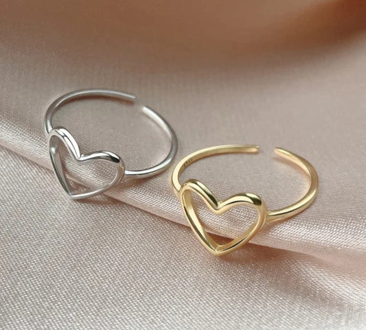 Adjustable Heart Ring